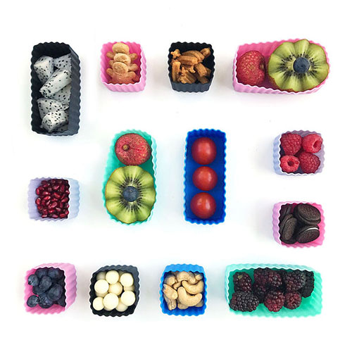 Silicone Lunch Box Cups (6)