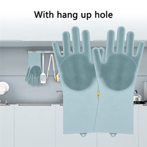 Silicone celaning gloves